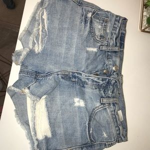 American Eagle ripped jean shorts